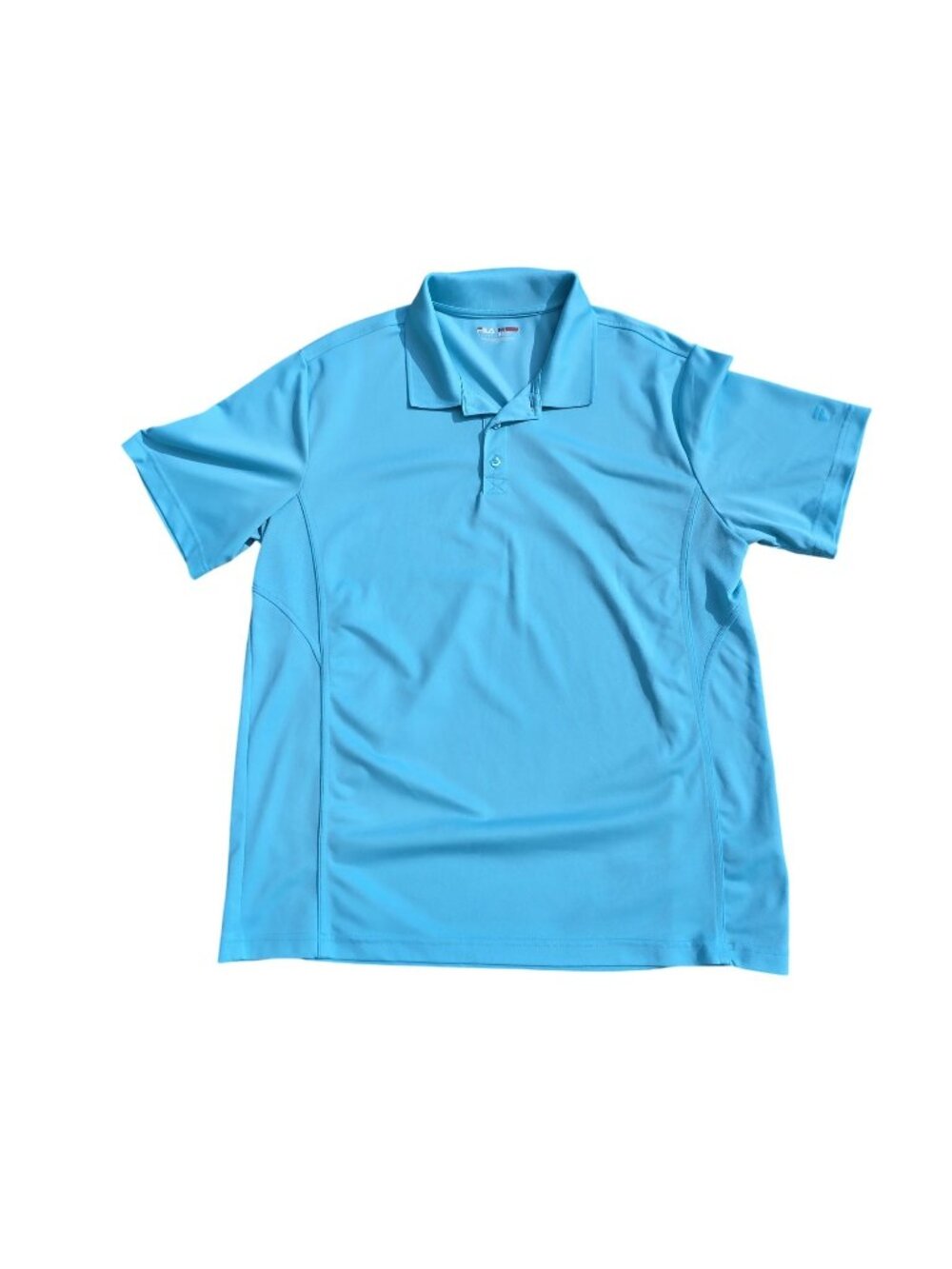 Fila Sport Mens Golf Polo Shirt Blue XL 100% Polyester Athletic Fit Short Sleeve